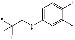 Benzenamine, 4-fluoro-3-methyl-N-(2,2,2-trifluoroethyl)- Struktur