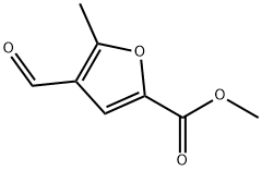 2-Furancarboxylic acid, 4-formyl-5-methyl-, methyl ester 化学構造式