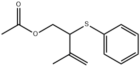 3-Buten-1-ol, 3-methyl-2-(phenylthio)-, 1-acetate Structure