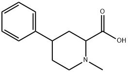 2-Piperidinecarboxylic acid, 1-methyl-4-phenyl- Struktur