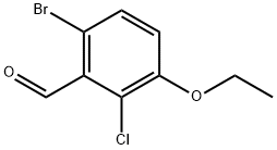 6-Bromo-2-chloro-3-ethoxybenzaldehyde Struktur