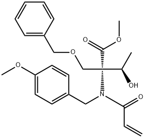 D-Isovaline, 3-hydroxy-N-[(4-methoxyphenyl)methyl]-N-(1-oxo-2-propenyl)-2'-(phenylmethoxy)-, methyl ester, (3R)- (9CI)|