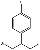 Benzene, 1-[1-(bromomethyl)propyl]-4-fluoro- Struktur