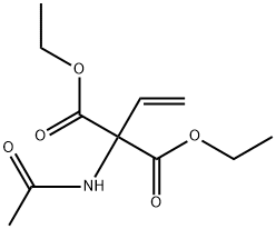 Propanedioic acid, 2-(acetylamino)-2-ethenyl-, 1,3-diethyl ester 结构式