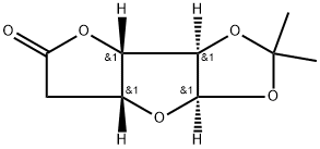 5-Deoxy-1,2-O-(1-methylethylidene)-alpha-D-xylo-hexofuranuronic acid gamma-lactone Structure