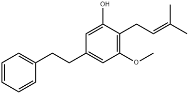 Phenol, 3-methoxy-2-(3-methyl-2-buten-1-yl)-5-(2-phenylethyl)-