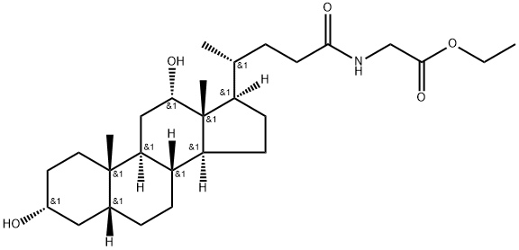 甘氨脱氧胆酸乙酯, 70779-06-5, 结构式