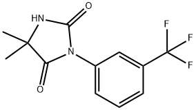 5,5-二甲基-3-(3-(三氟甲基)苯基)咪唑烷-2,4-二酮, 70842-06-7, 结构式