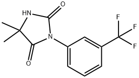 5,5-二甲基-3-(3-(三氟甲基)苯基)咪唑烷-2,4-二酮,70842-06-7,结构式