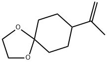 1,4-Dioxaspiro[4.5]decane, 8-(1-methylethenyl)- Structure