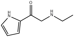 Ethanone, 2-(ethylamino)-1-(1H-pyrrol-2-yl)- 化学構造式
