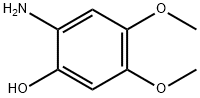 Phenol, 2-amino-4,5-dimethoxy- Structure