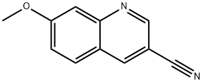 3-Quinolinecarbonitrile, 7-methoxy- 化学構造式