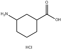 Cyclohexanecarboxylic acid, 3-amino-, hydrochloride (1:1) Struktur