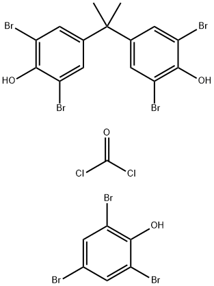 2,4,6-트리브로모페닐-말단 테트라브로모비스페놀 A-탄산 올리고머