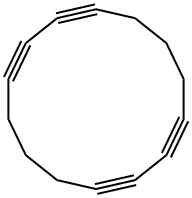 1,3,8,10-Cyclotetradecatetrayne Structure