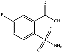 Benzoic acid, 2-(aminosulfonyl)-5-fluoro- Struktur