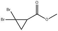 2,2-Dibromo-cyclopropanecarboxylic acid methyl ester 化学構造式