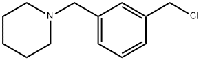 Piperidine, 1-[[3-(chloromethyl)phenyl]methyl]- Structure