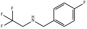 Benzenemethanamine, 4-fluoro-N-(2,2,2-trifluoroethyl)- 化学構造式