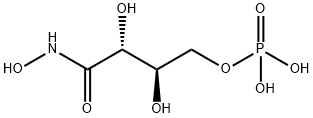 Butanamide, N,2,3-trihydroxy-4-(phosphonooxy)-, (2R,3R)- Struktur