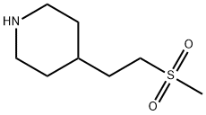 Piperidine, 4-[2-(methylsulfonyl)ethyl]- Struktur