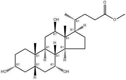 12β-Hydroxyisocholic Acid Methyl Ester 结构式