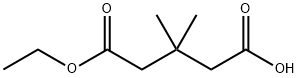 5-ethoxy-3,3-dimethyl-5-oxopentanoic acid Struktur