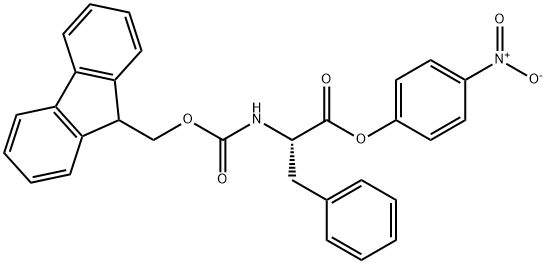 L-Phenylalanine, N-[(9H-fluoren-9-ylmethoxy)carbonyl]-, 4-nitrophenyl ester 结构式