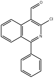 3-氯-1-苯基异喹啉-4-甲醛 结构式