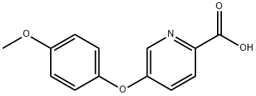 2-Pyridinecarboxylic acid, 5-(4-methoxyphenoxy)- Structure