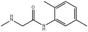 Acetamide, N-(2,5-dimethylphenyl)-2-(methylamino)- Struktur