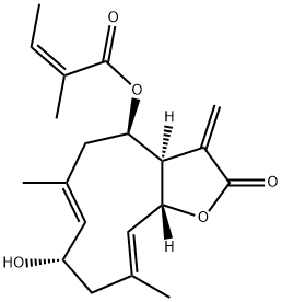 2α-Hydroxyeupatolide 8-O-angelate,72229-39-1,结构式