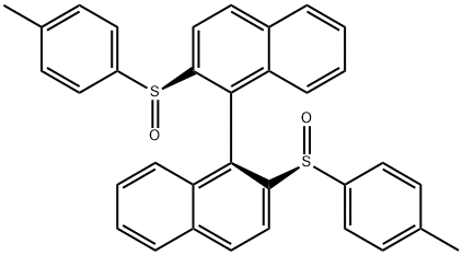 (R)-2,2′-Bis-((S)-toluene-4-sulfinyl)-[1,1′]binaphthalenyl, 722455-72-3, 结构式