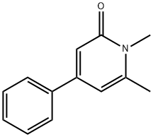 2(1H)-Pyridinone, 1,6-dimethyl-4-phenyl- Struktur