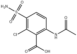 Benzoic acid, 6-(acetylamino)-3-(aminosulfonyl)-2-chloro-