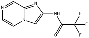 Acetamide, 2,2,2-trifluoro-N-imidazo[1,2-a]pyrazin-2-yl- Structure