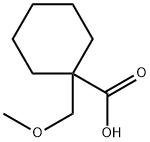 1-(methoxymethyl)cyclohexane-1-carboxylic acid 化学構造式