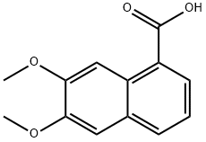 1-Naphthalenecarboxylic acid, 6,7-dimethoxy- 化学構造式
