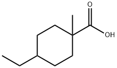 4-乙基-1-甲基环己烷-1-甲酸,72431-81-3,结构式