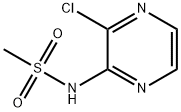 N-(3-氯吡嗪-2-基)甲磺酰胺, 724442-38-0, 结构式