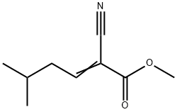 2-Hexenoic acid, 2-cyano-5-methyl-, methyl ester Struktur