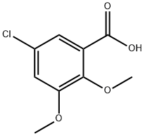 Benzoic acid, 5-chloro-2,3-dimethoxy- Structure