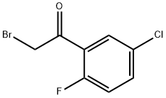 2-Bromo-1-(5-chloro-2-fluorophenyl)ethanone Structure