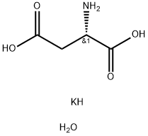 dipotassium,(2S)-2-aminobutanedioate,hydron,hydrate 化学構造式