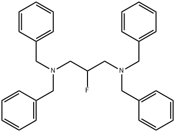 1,3-丙二胺,2-氟-N1,N1,N3,N3四(苯甲基)-, 726190-66-5, 结构式