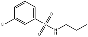 3-chloro-N-propylbenzene-1-sulfonamide Struktur