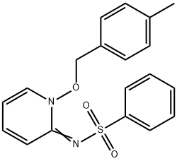 N-[(2E)-1-[(4-Methylphenyl)methoxy]-1,2-dihydropyridin-2-ylidene]benzenesulfonamide Structure