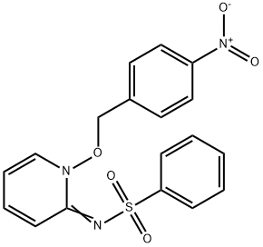 N-[(2E)-1-[(4-Nitrophenyl)methoxy]-1,2-dihydropyridin-2-ylidene]benzenesulfonamide 结构式