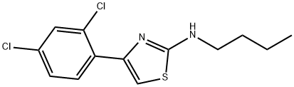 N-丁基-4-(2,4-二氯苯基)噻唑-2-胺 结构式